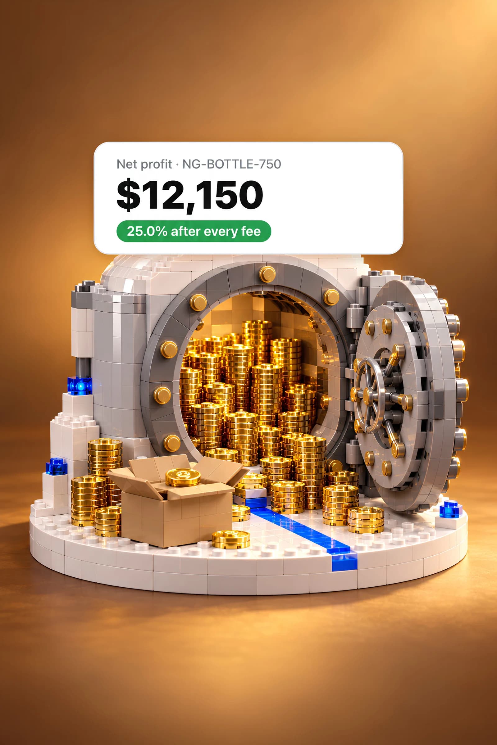 Profit per product, after every fee